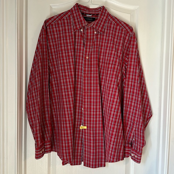 Roundtree and Yorke Plaid Button Down XL - Picture 1 of 2